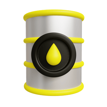 3D Oil Barrel Illustration png