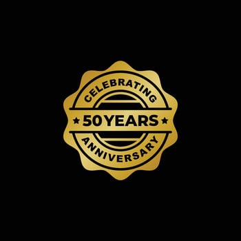 50 years anniversary celebrating logo vector