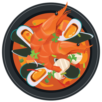 bouillabaisse french food. png
