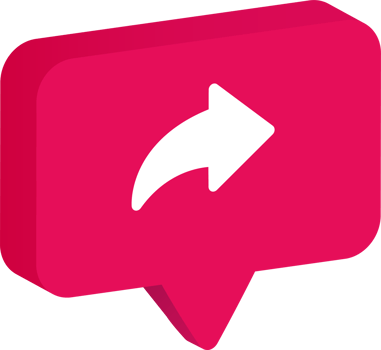 3d chat bubble share icons. png