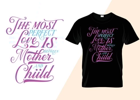 Super mom Mother's day T-shirt design vector