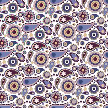 paisley seamless pattern vector