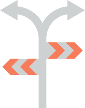 road junction sign illustration in minimal style png
