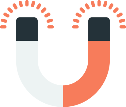 money magnet illustration in minimal style png
