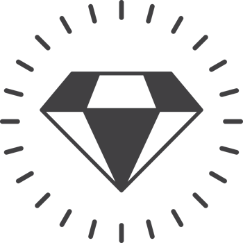 diamond illustration in minimal style png