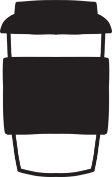 Hand Drawn paper coffee cup illustration png