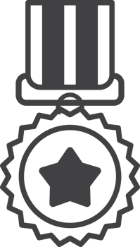 Medals and Achievements illustration in minimal style png