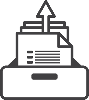 data upload illustration in minimal style png
