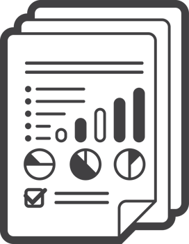 graphs and reports illustration in minimal style png