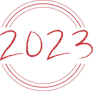 2023 Happy New Year Numeric. Grunge Brushstroke Text with Arch png