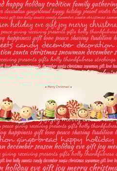 Christmas background with toys vector