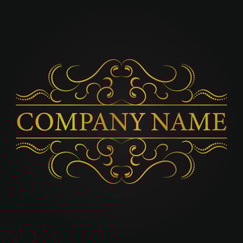 Luxury Ornamental Divider For Company Name vector
