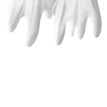 Dripping white chocolate illustration png