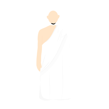 Man wearing ihram png