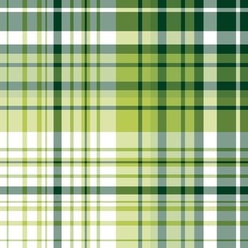 Seamless pattern in light and dark green and white colors for plaid, fabric, textile, clothes, tablecloth and other things. Vector image.