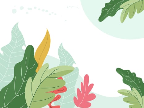 handrawn floral background vector