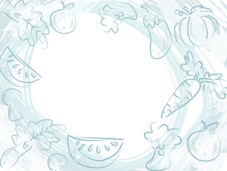 handrawn floral background vector