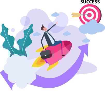 flat bussines ilustration vector