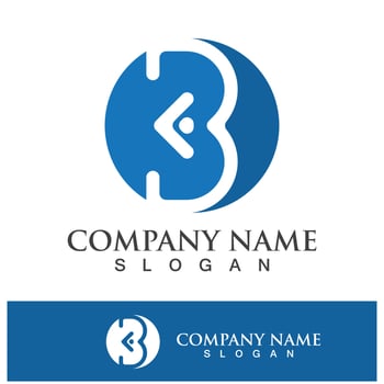 Creative B letter logo design vector