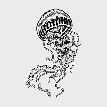Illustration of jellyfish vector