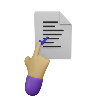 hand pointing note 3d Illustration, perfect for use as an additional element in your templates, posters and banner designs png