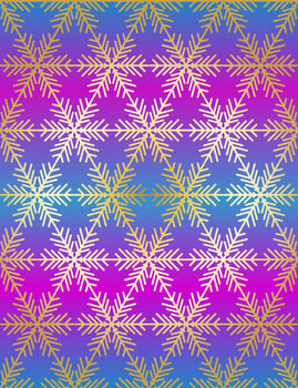 Vector Christmas card. Snowflakes background. Winter seamless pattern.