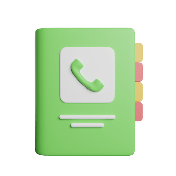 Contact Number Book png