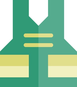 Bulletproof vest for a soldier. vector
