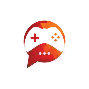 Game Talk Logo Design Vector template.