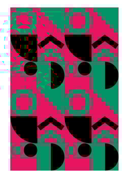 Abstract geometric pattern design with simple geometric shapes and basic colorful patterns. Suitable for use in posters, background images. Website design, branding, albums, typography, fashion textur vector