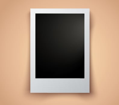 Vector vintage photo card