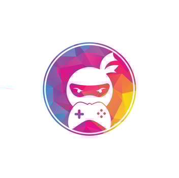 Ninja game logo design. Ninja Gaming Logo Images Stock Vectors. Ninja Game-pad logo design icon vector