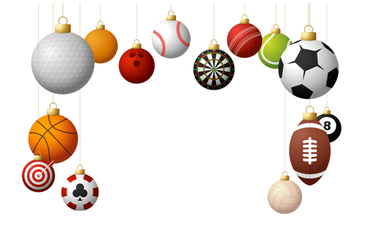 sport christmas or new year bauble ball hanging on thread png
