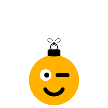 emoji emotion face christmas bauble ball png