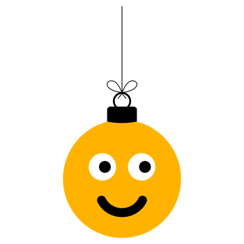 emoji emotion face christmas bauble ball png