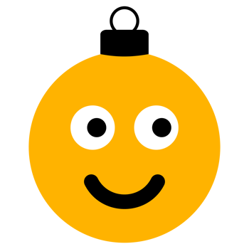 emoji emotion face christmas bauble ball png