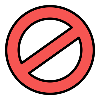 prohibition icon isolated png