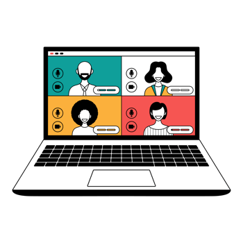 online video call illustration png