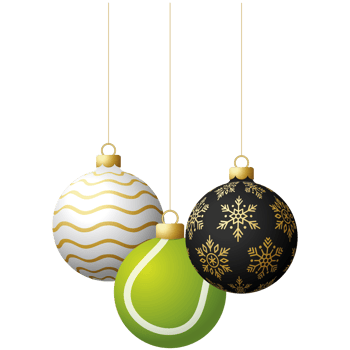 tennis sport christmas ball bauble isolated png