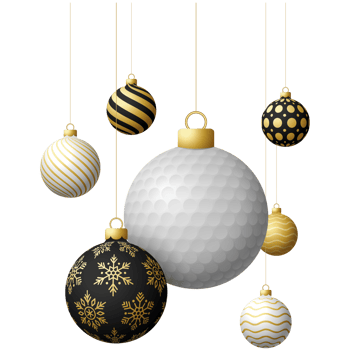 golf sport christmas ball bauble isolated png