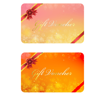 Gift voucher CARD Bokeh Gold Background png