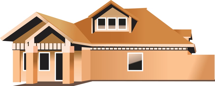 house real estate property illustration vector