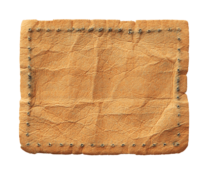 leather jeans label png