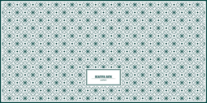 beautiful dark batik pattern design for business card vector
