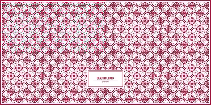 beautiful classic batik pattern for fashion vector