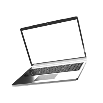 Laptop modern mockup realistic isolated png