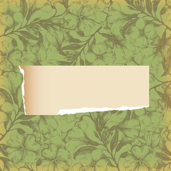 Vintage paper flower background vector