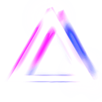 light glowing colorful triangle png