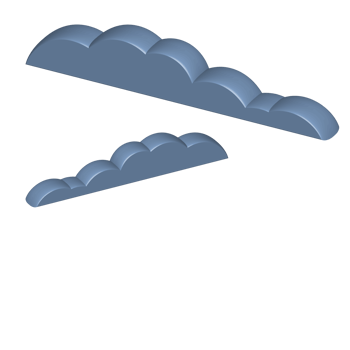 3d cloud icons cartoon png