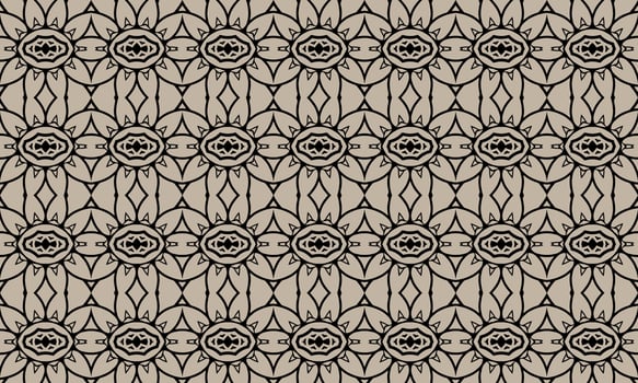 Seamless repeated pattern design. Women's long dress pattern design, vector vintage art illustration